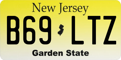 NJ license plate B69LTZ