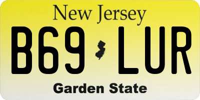 NJ license plate B69LUR