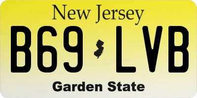 NJ license plate B69LVB