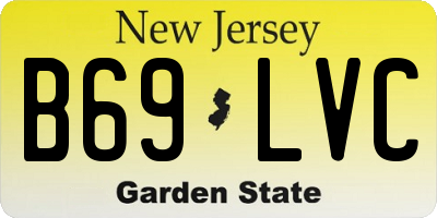 NJ license plate B69LVC