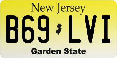 NJ license plate B69LVI