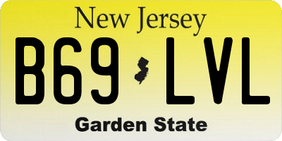 NJ license plate B69LVL
