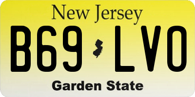 NJ license plate B69LVO