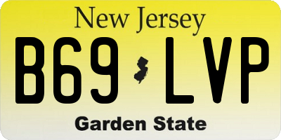 NJ license plate B69LVP