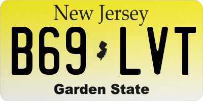 NJ license plate B69LVT