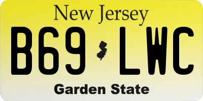 NJ license plate B69LWC