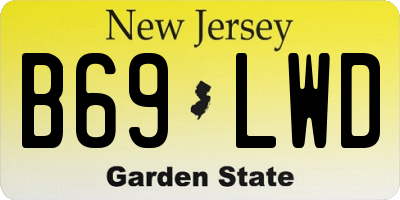 NJ license plate B69LWD