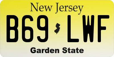 NJ license plate B69LWF