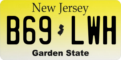 NJ license plate B69LWH