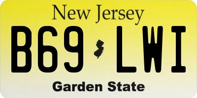 NJ license plate B69LWI