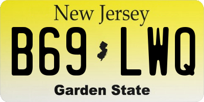NJ license plate B69LWQ