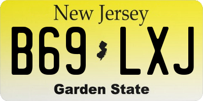 NJ license plate B69LXJ