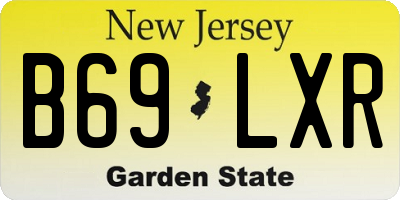 NJ license plate B69LXR