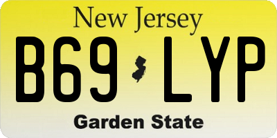 NJ license plate B69LYP