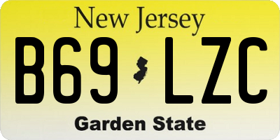 NJ license plate B69LZC