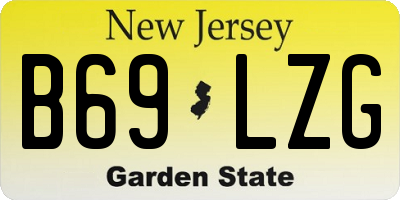 NJ license plate B69LZG