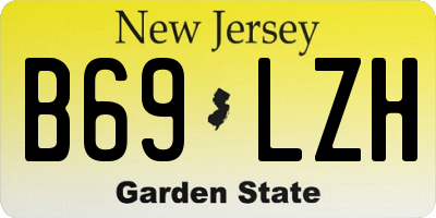 NJ license plate B69LZH