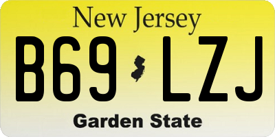 NJ license plate B69LZJ