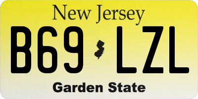 NJ license plate B69LZL