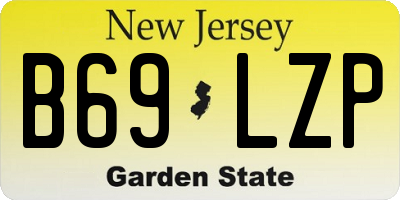 NJ license plate B69LZP