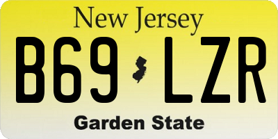 NJ license plate B69LZR