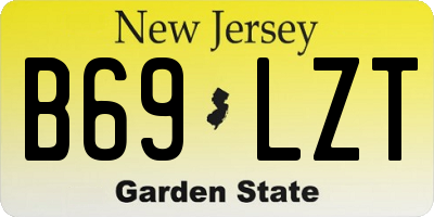 NJ license plate B69LZT