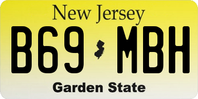 NJ license plate B69MBH