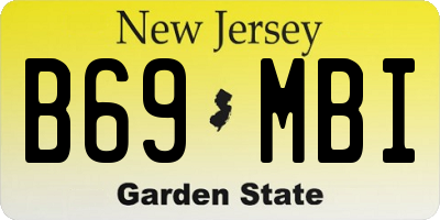 NJ license plate B69MBI
