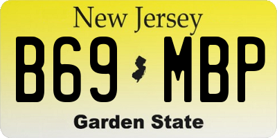 NJ license plate B69MBP