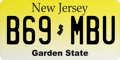 NJ license plate B69MBU