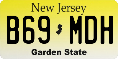 NJ license plate B69MDH