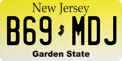 NJ license plate B69MDJ