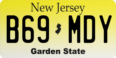 NJ license plate B69MDY