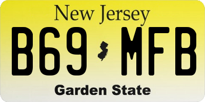 NJ license plate B69MFB