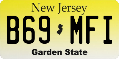 NJ license plate B69MFI