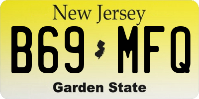 NJ license plate B69MFQ