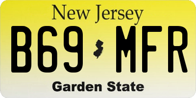 NJ license plate B69MFR