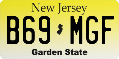 NJ license plate B69MGF