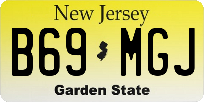 NJ license plate B69MGJ