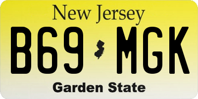 NJ license plate B69MGK