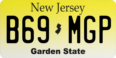 NJ license plate B69MGP