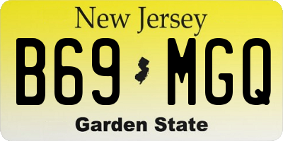 NJ license plate B69MGQ