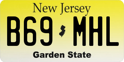 NJ license plate B69MHL
