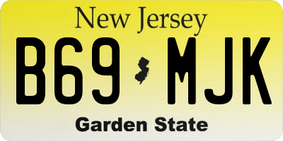 NJ license plate B69MJK