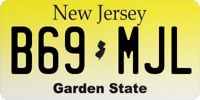 NJ license plate B69MJL