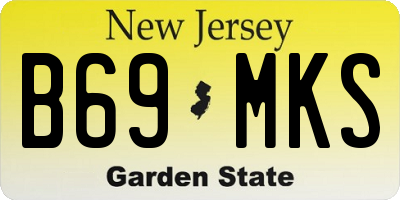 NJ license plate B69MKS