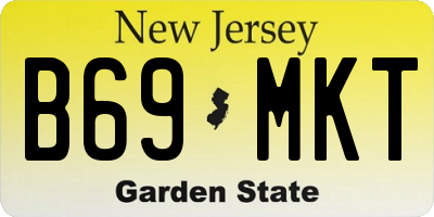 NJ license plate B69MKT