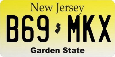 NJ license plate B69MKX