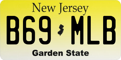 NJ license plate B69MLB