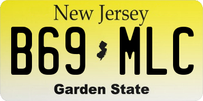 NJ license plate B69MLC
